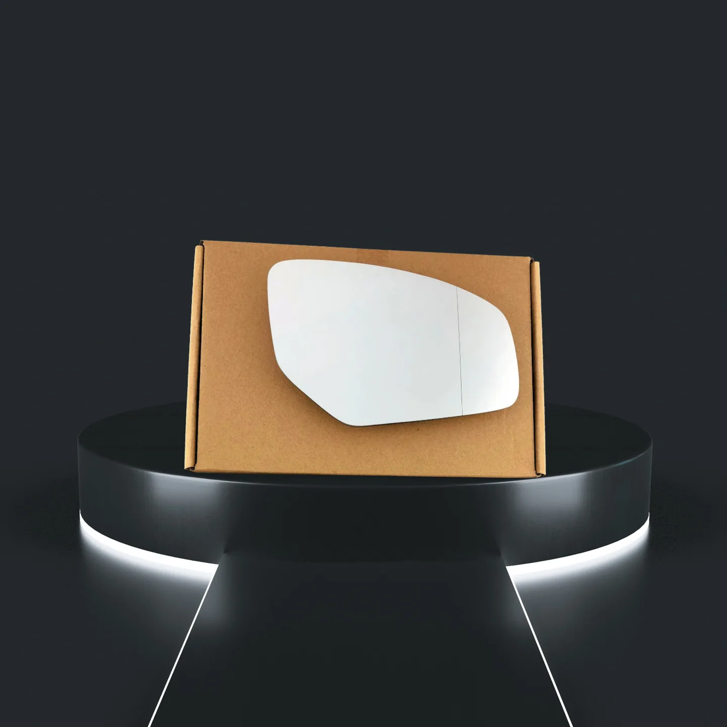 Stick on Wing Mirror Glass — Right Driver Side