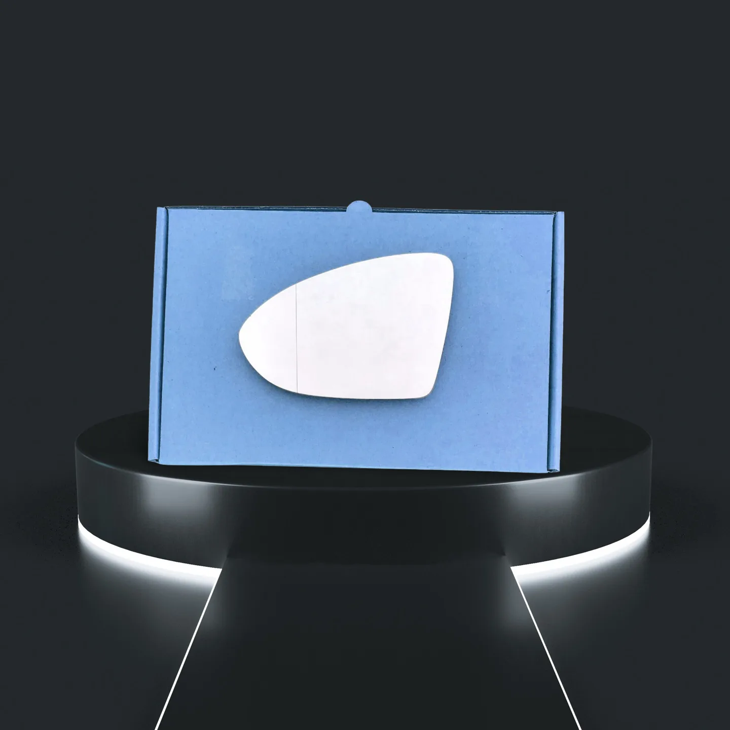 Volkswagen Golf Stick-on Wing Mirror Glass 2012-2020 — Convex — Left Passenger Side