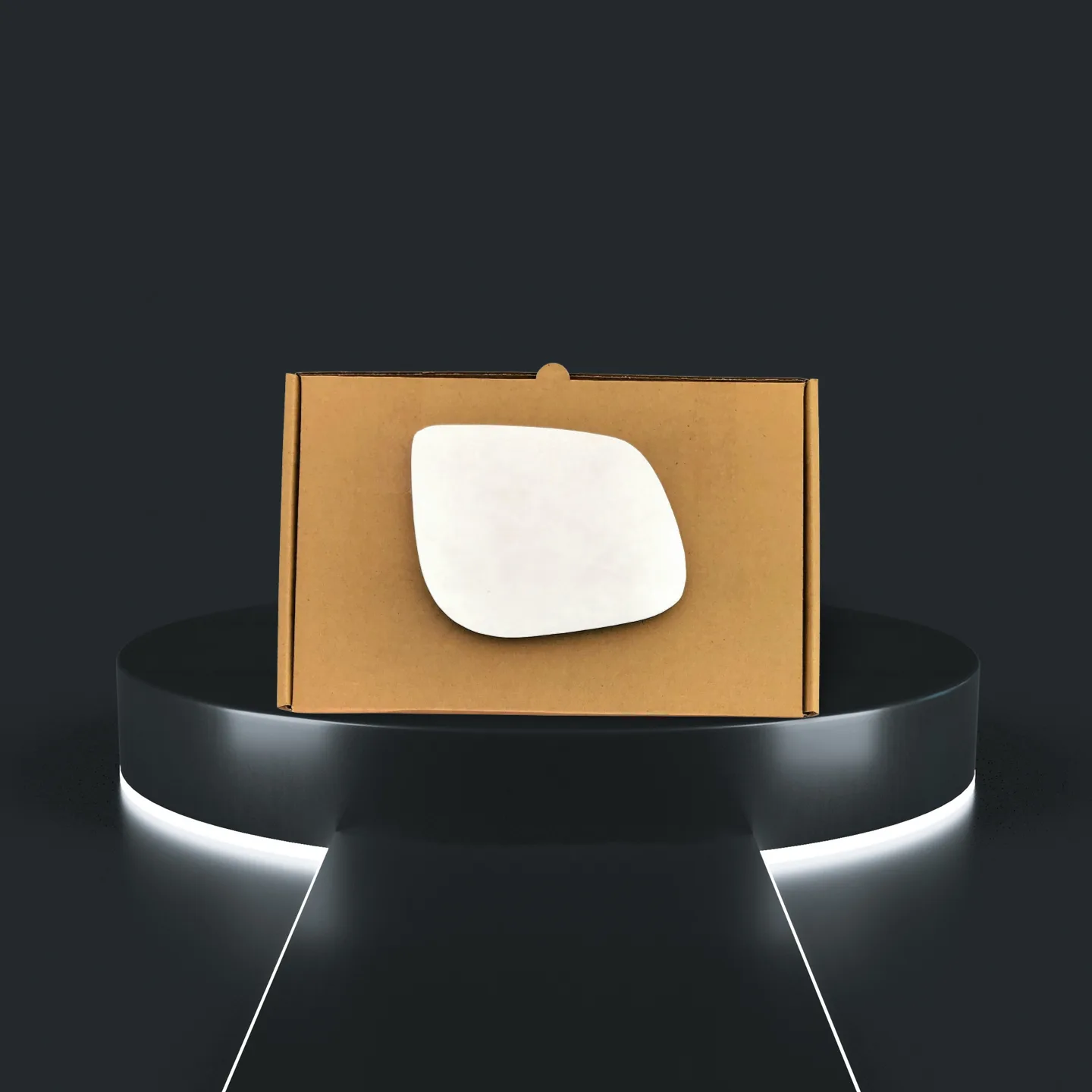 Kia Picanto Stick-on Wing Mirror Glass 2012-2020 — Convex — Right Driver Side