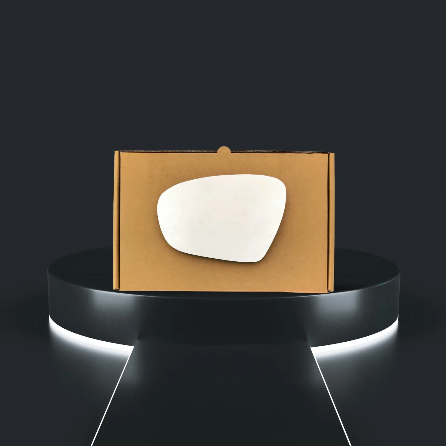Kia Optima Stick-on Wing Mirror Glass 2011-2014 — Convex — Left Passenger Side