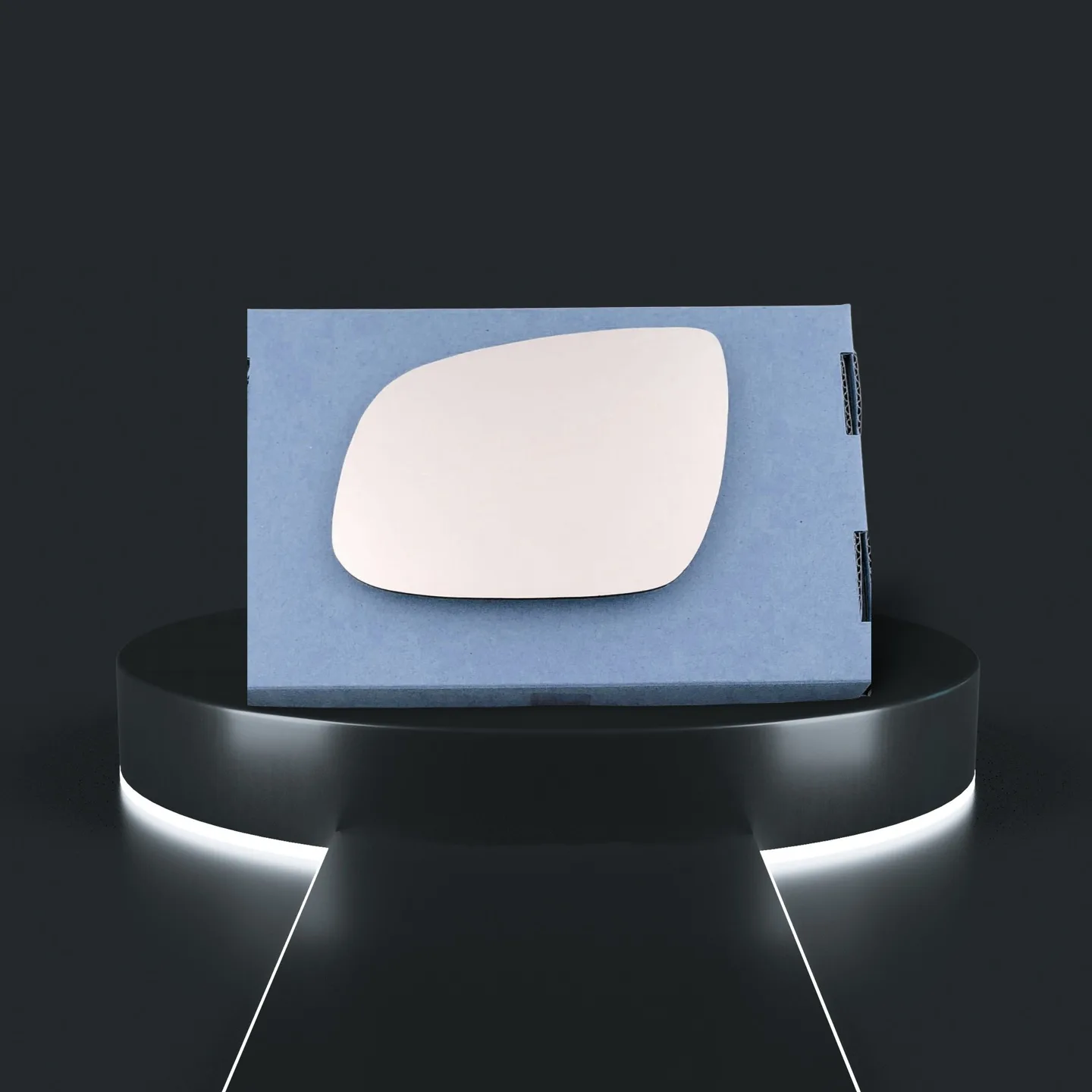 Kia Ceed Stick-on Wing Mirror Glass 2009-2011 — Convex — Left Passenger Side