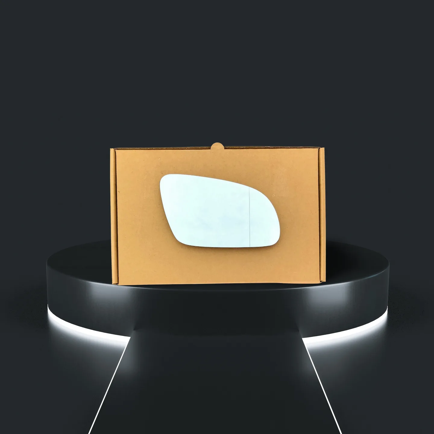 Audi A8 Stick-on Wing Mirror Glass 2003-2007 — Wide Angle — Right Driver Side