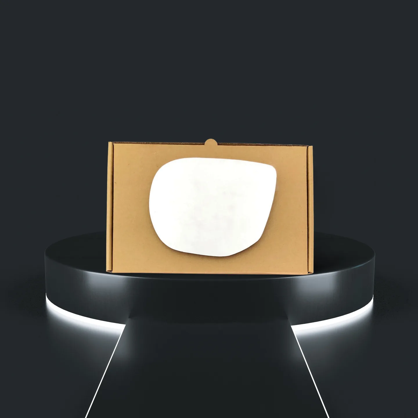 Kia Santa Stick-on Wing Mirror Glass 2013-2020 — Convex — Right Driver Side