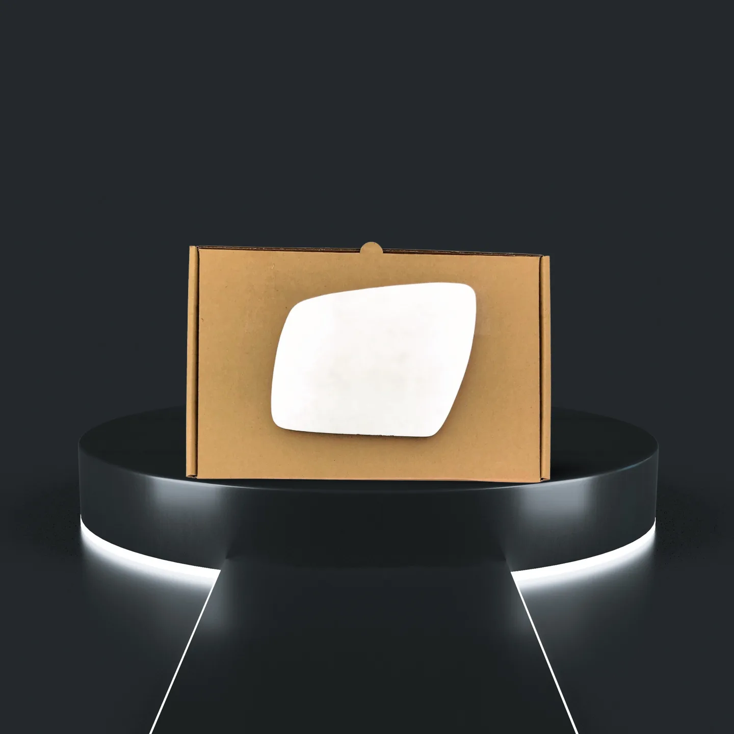 Kia Soul Stick-on Wing Mirror Glass 2009-2013 — Convex — Left Passenger Side