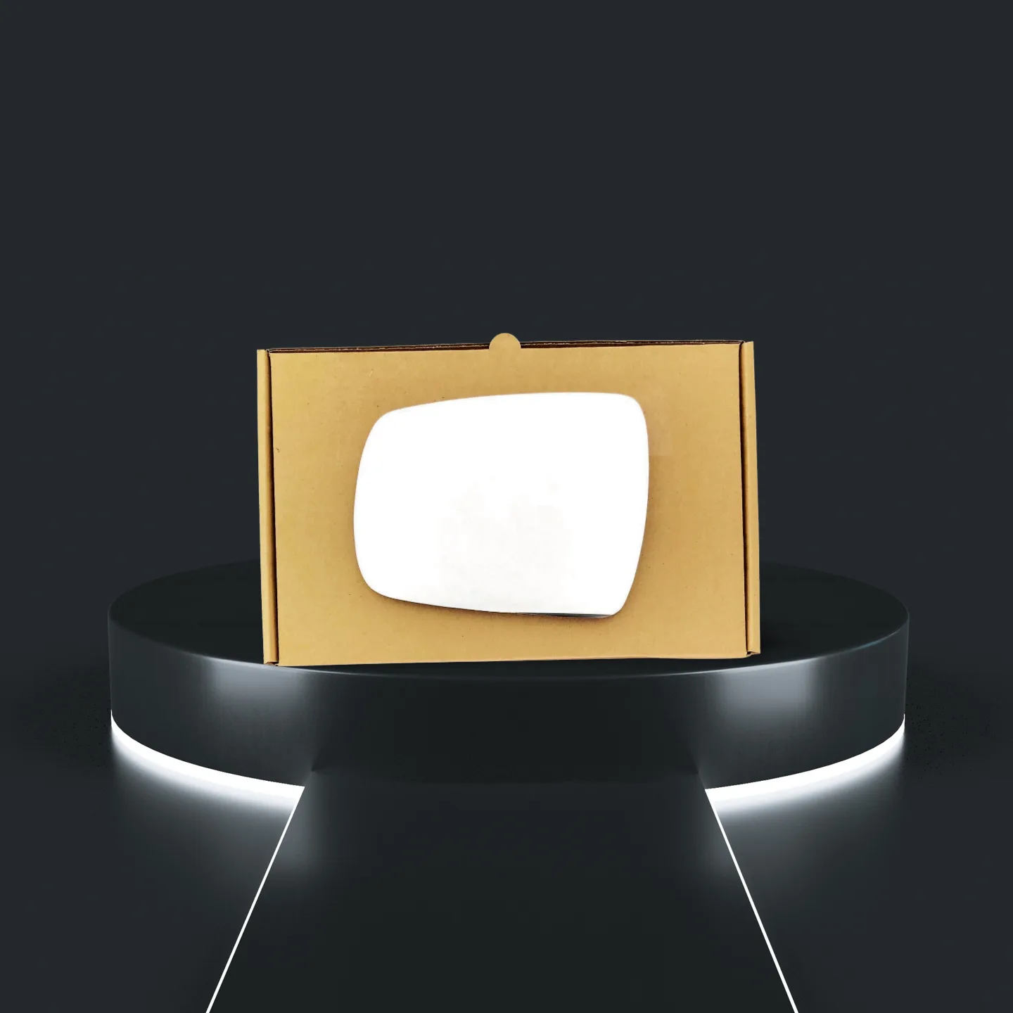 Kia Sorento Stick-on Wing Mirror Glass 2012-2014 — Convex — Left Passenger Side