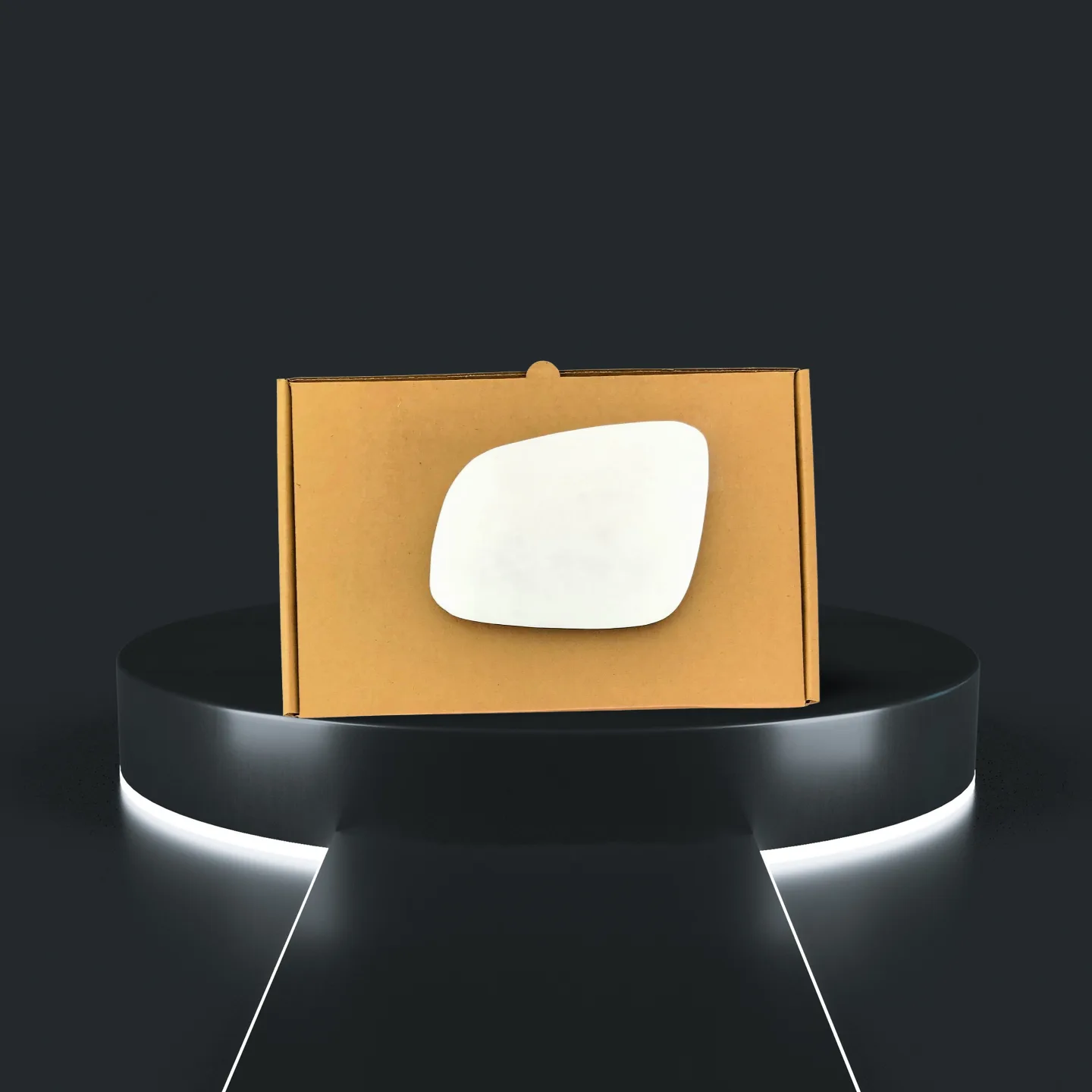 Chevrolet Spark Stick-on Wing Mirror Glass 2009-2016 — Convex — Left Passenger Side