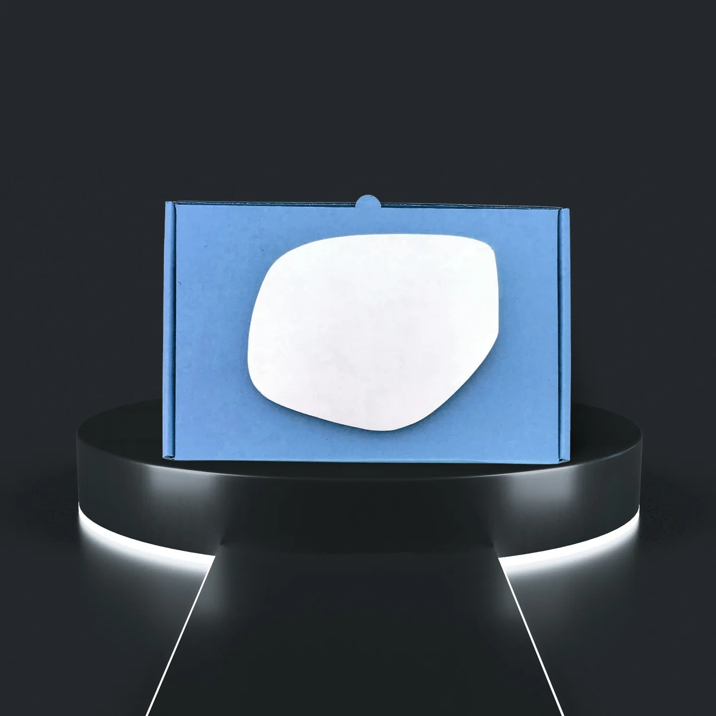 Citroen C4 Aircross Stick-on Wing Mirror Glass 2013-2024 — Convex — Left Passenger Side