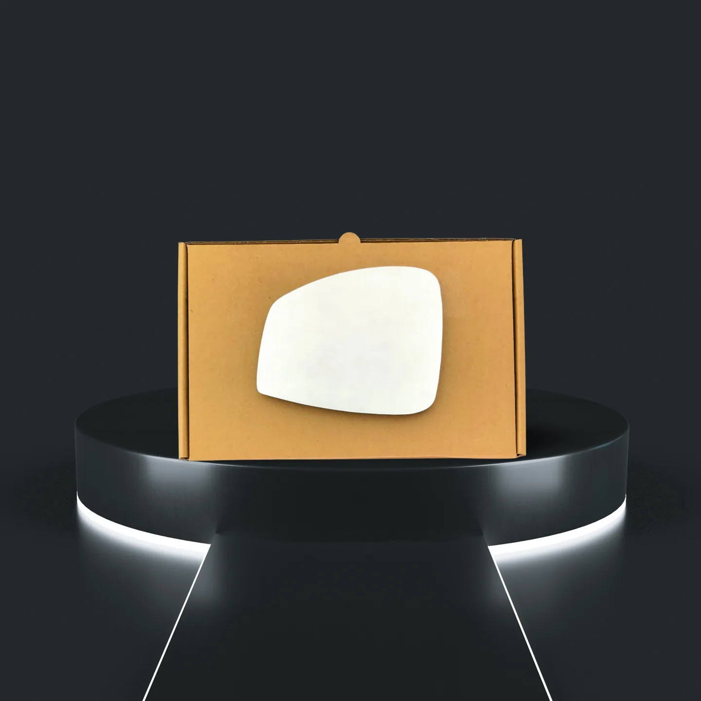 Renault Scenic Stick-on Wing Mirror Glass 2009-2016 — Convex — Left Passenger Side