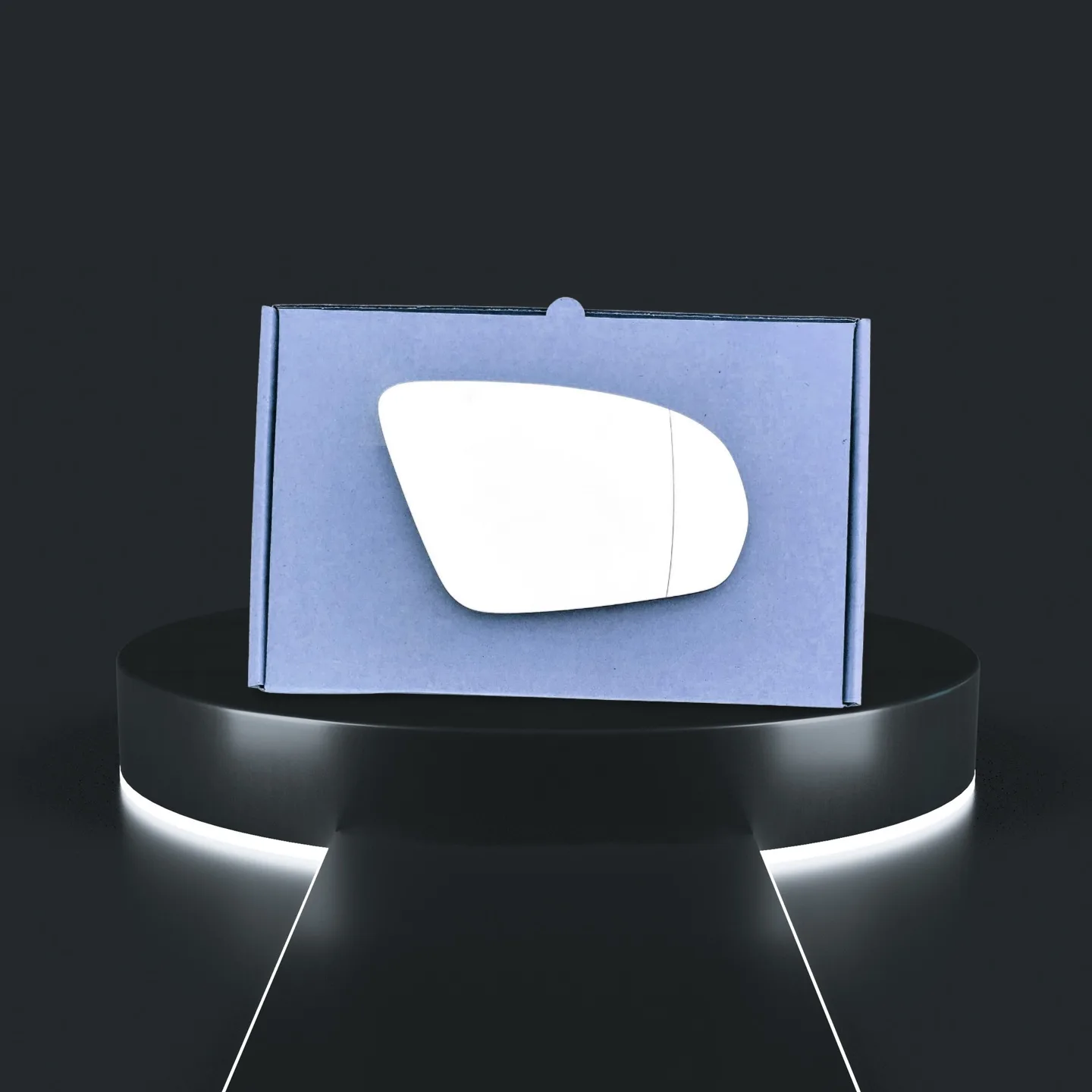 Mercedes C Class Stick-on Wing Mirror Glass 2015-2018 — Wide Angle — Right Driver Side