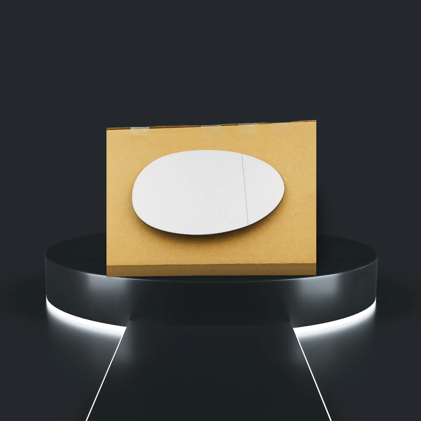 Mini Cooper Stick-on Wing Mirror Glass 2014-2024 — Wide Angle — Right Driver Side