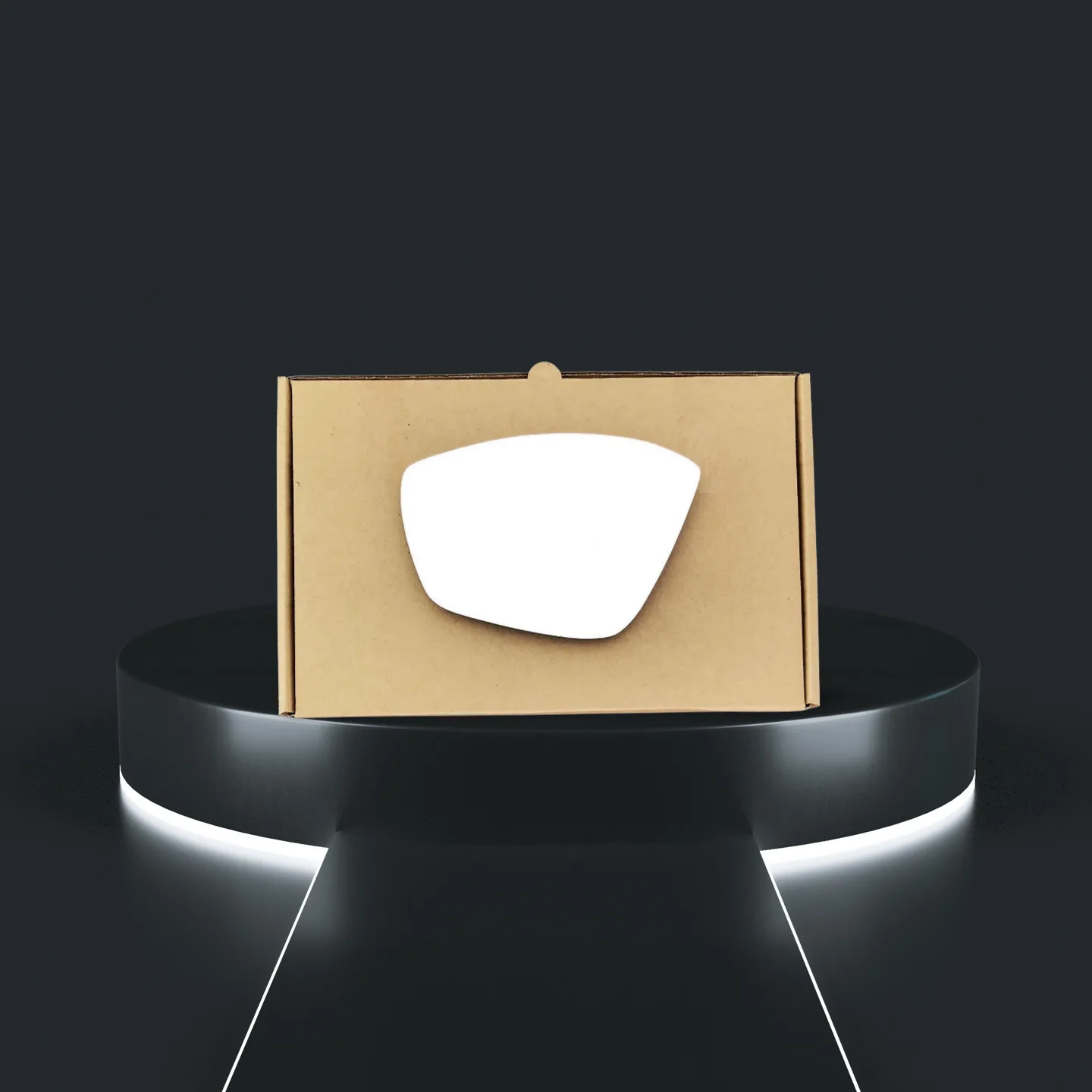 Peugeot 208 Stick-on Wing Mirror Glass 2012-2018 — Convex — Left Passenger Side