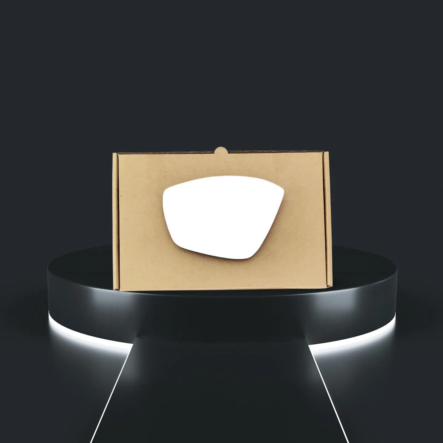 Peugeot 208 Stick-on Wing Mirror Glass 2012-2018 — Convex — Right Driver Side