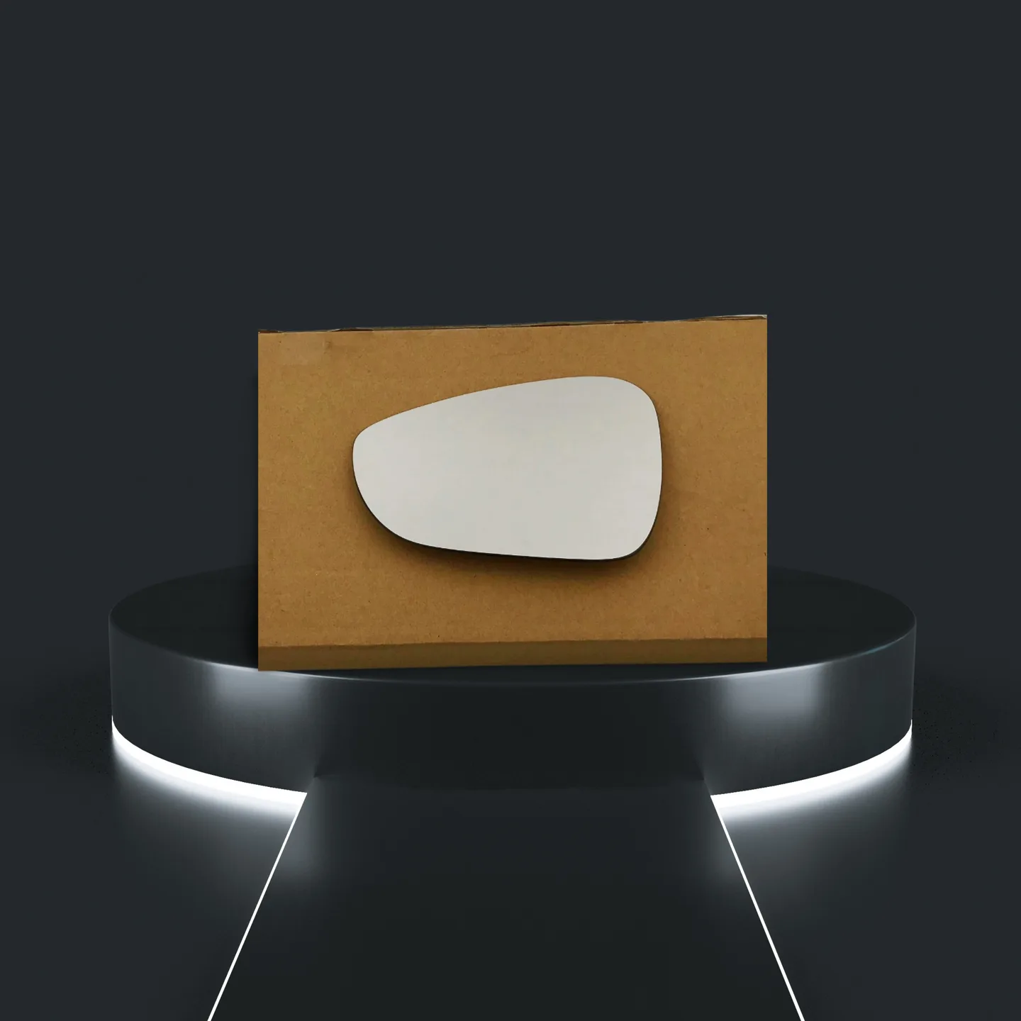 Citroen C4 Stick-on Wing Mirror Glass 2010-2020 — Convex — Left Passenger Side