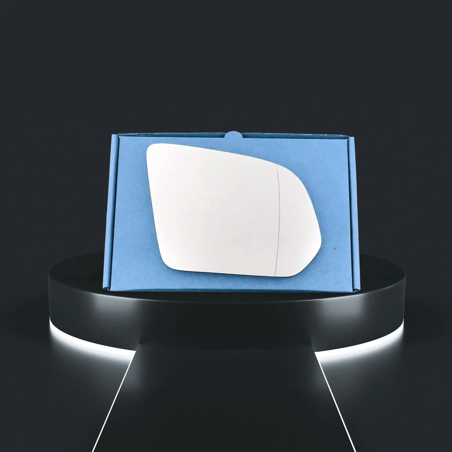Stick on Wing Mirror Glass — Right Driver Side