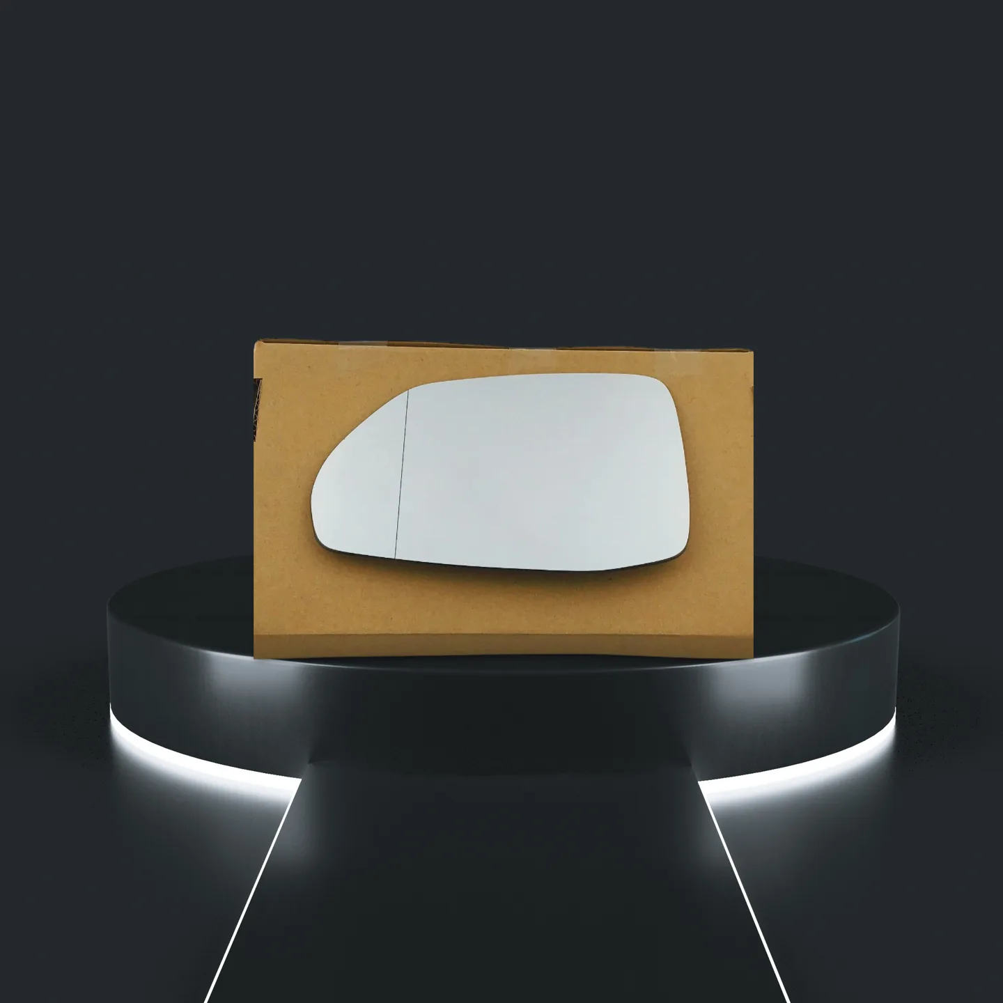 Audi Q5 Stick-on Wing Mirror Glass 2017-2024 — Wide Angle — Left Passenger Side