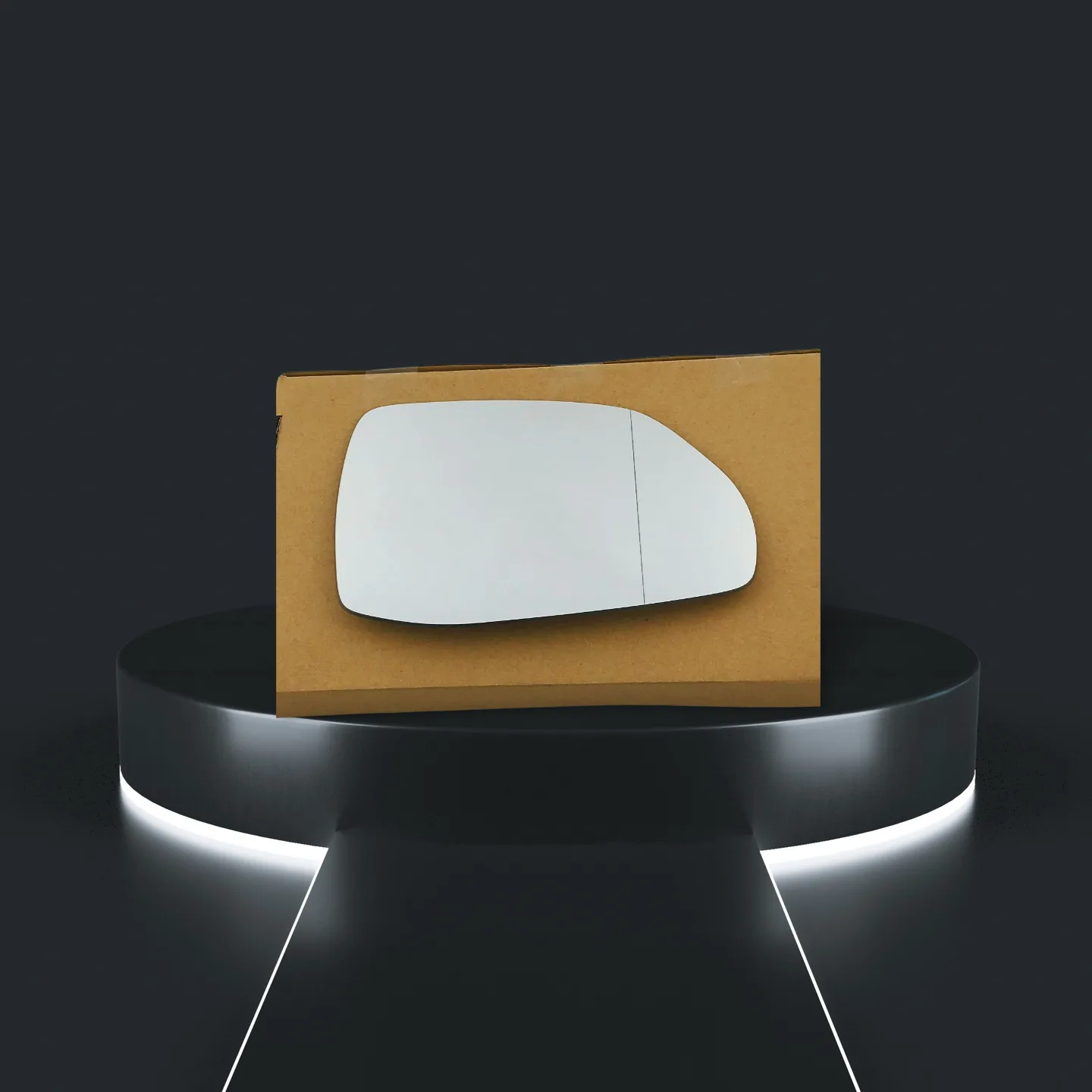 Audi Q5 Stick-on Wing Mirror Glass 2017-2024 — Wide Angle — Right Driver Side