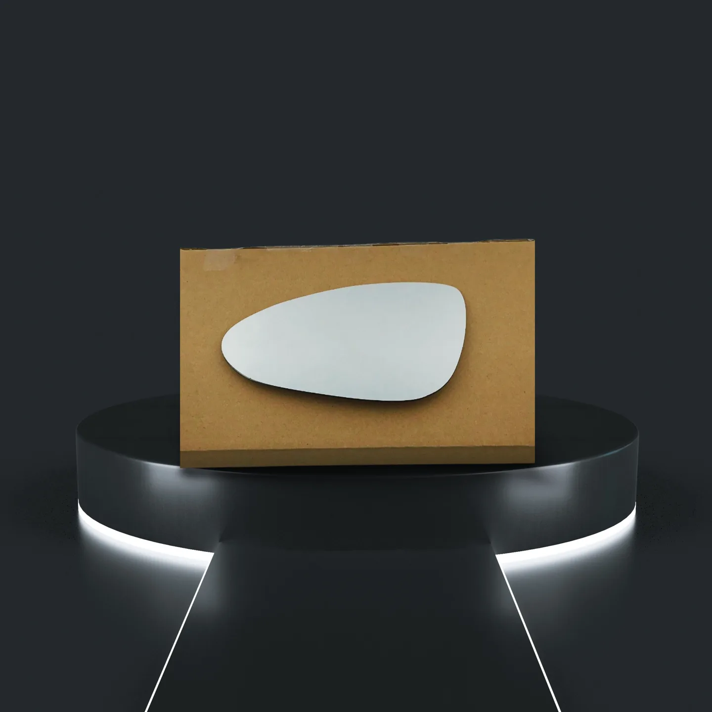 Chevrolet Aveo Stick-on Wing Mirror Glass 2012-2024 — Wide Angle — Left Passenger Side