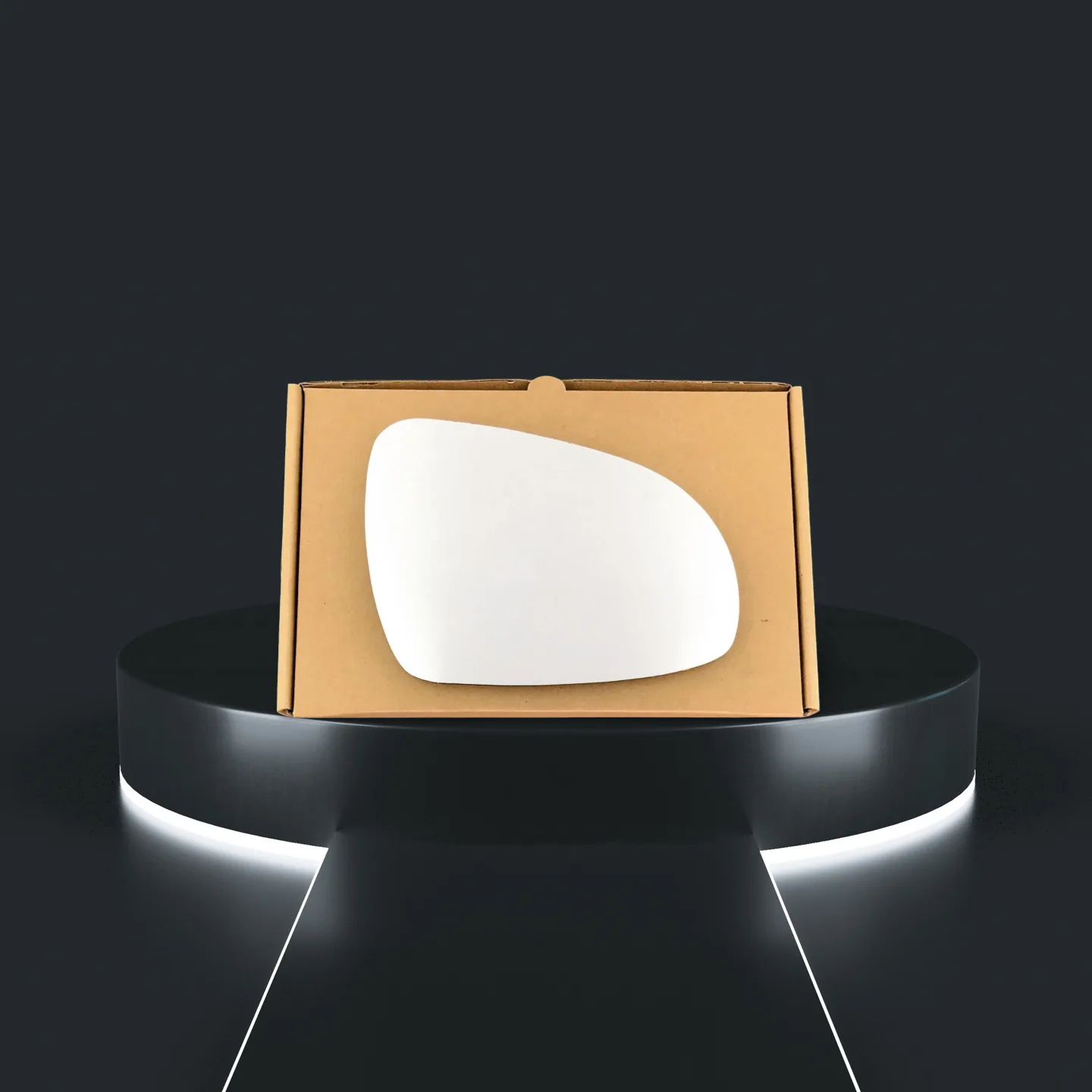Kia Sportage Stick-on Wing Mirror Glass 2016-2021 — Convex — Left Passenger Side