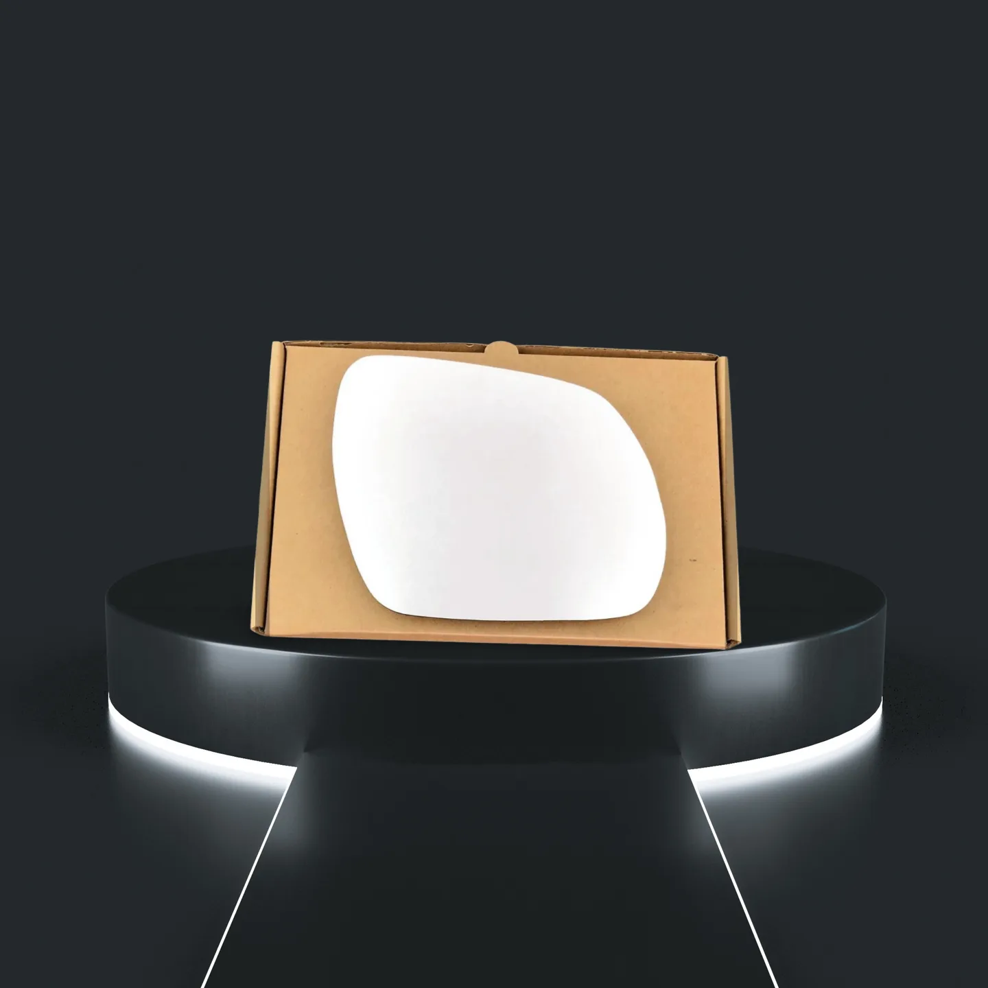 Hyundai Santa Fe Stick-on Wing Mirror Glass 2010-2012 — Wide Angle — Right Driver Side