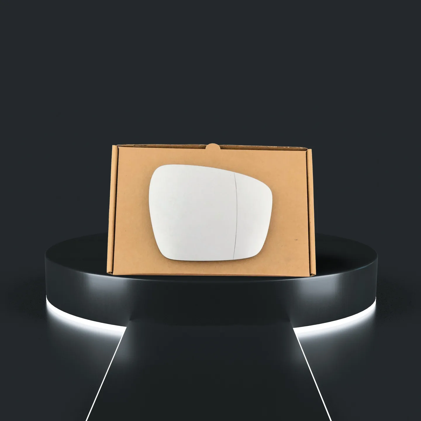 Ford Galaxy Stick-on Wing Mirror Glass 2015-2020 — Wide Angle — Left Passenger Side