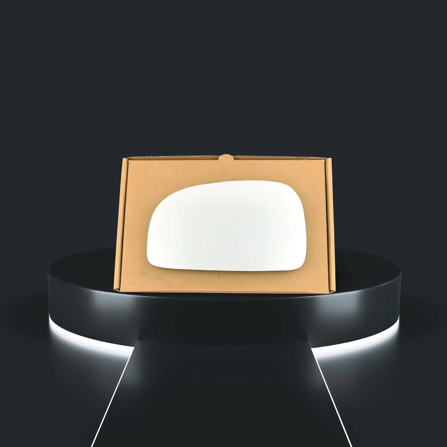 Hyundai Grand Voyager Stick-on Wing Mirror Glass 2008-2015 — Convex — Left Passenger Side