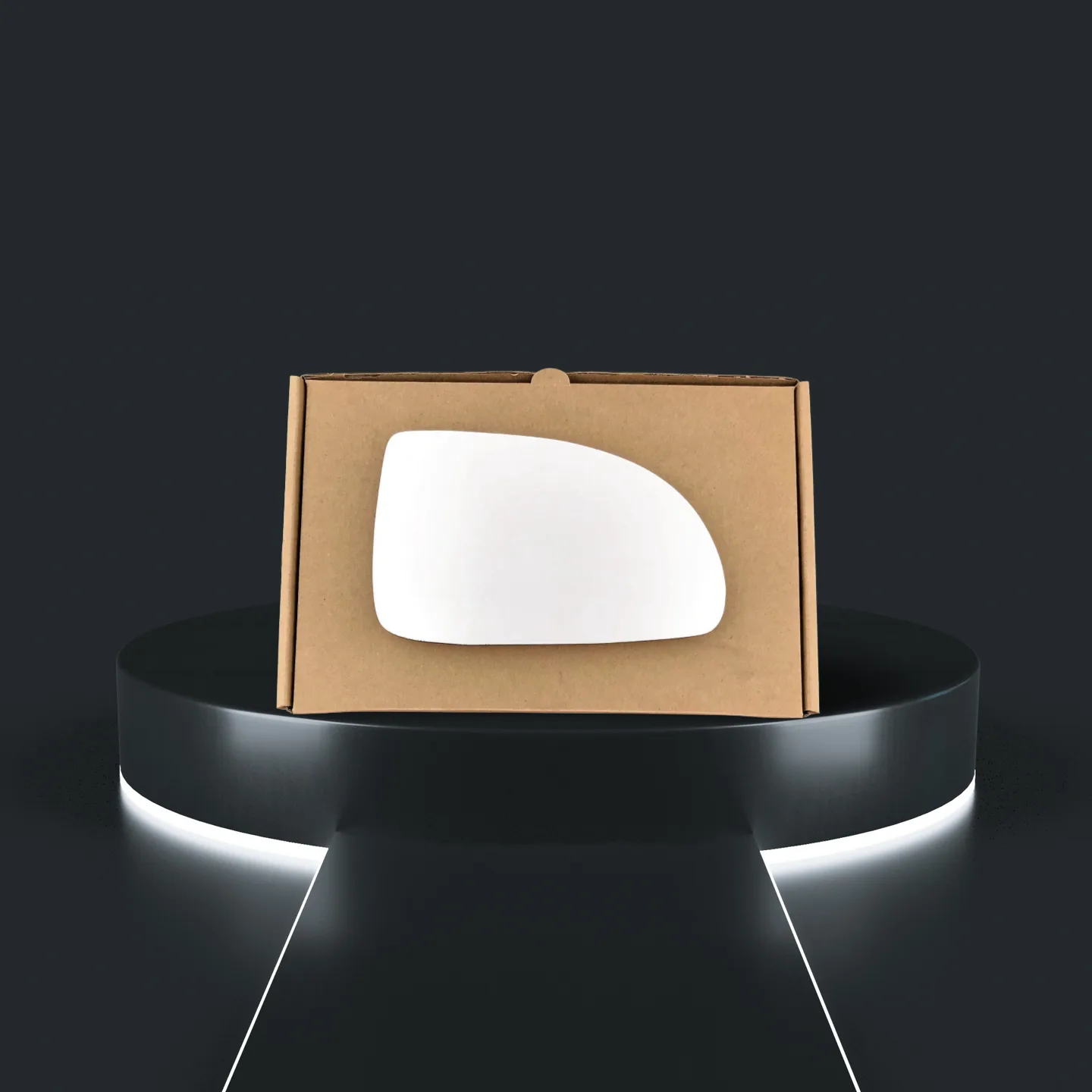Kia Rio Stick-on Wing Mirror Glass 2000-2005 — Wide Angle — Left Passenger Side