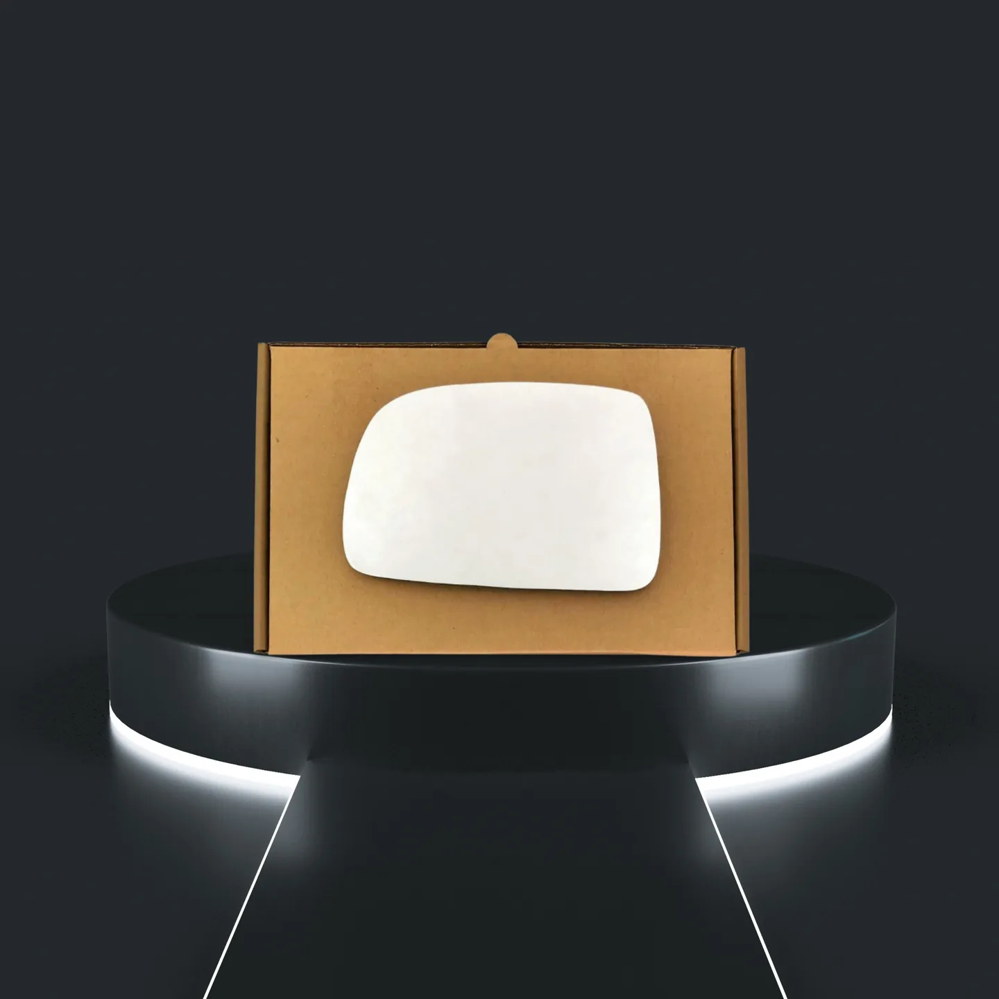 Hyundai TARJET Stick-on Wing Mirror Glass 2000-2006 — Wide Angle — Left Passenger Side
