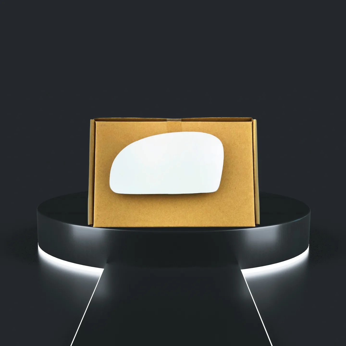 Hyundai Getz Stick-on Wing Mirror Glass 2002-2011 — Convex — Left Passenger Side