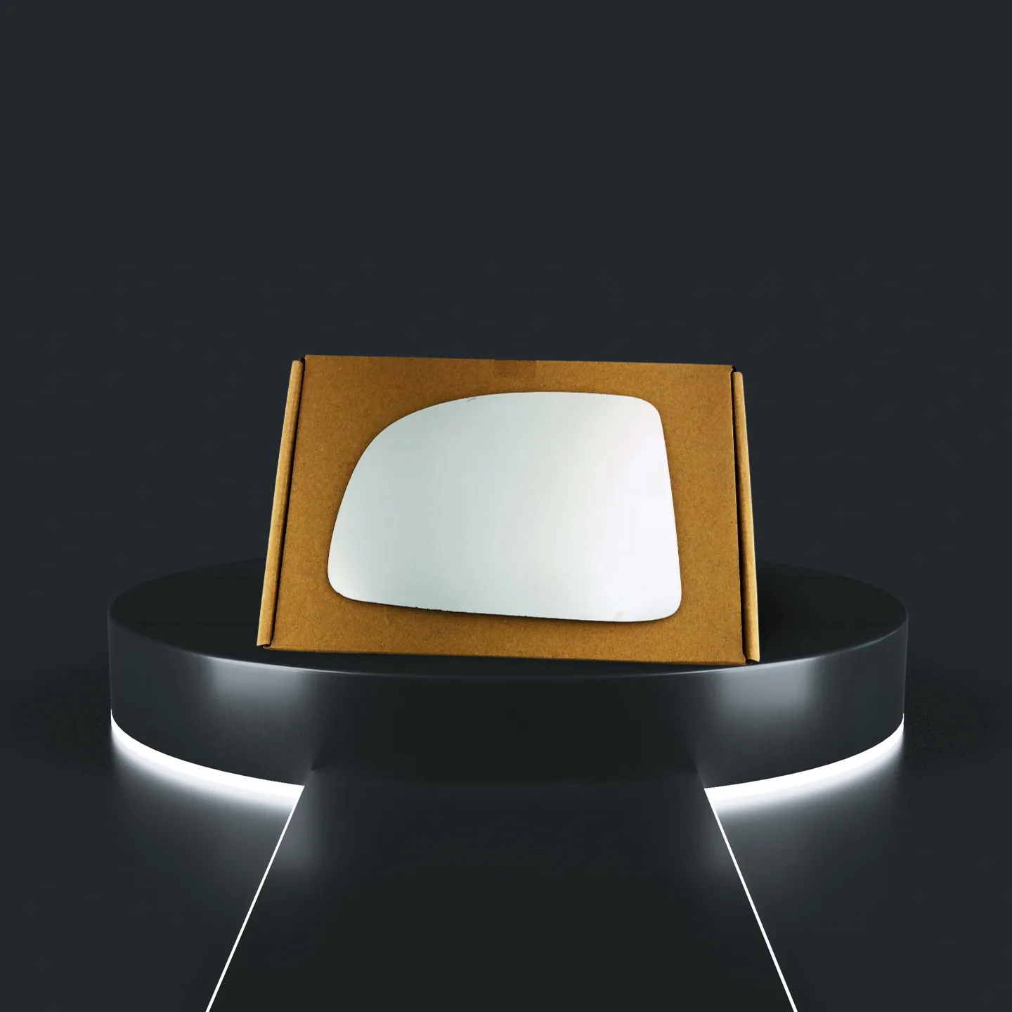 Kia Carens Stick-on Wing Mirror Glass 2006-2012 — Convex — Left Passenger Side