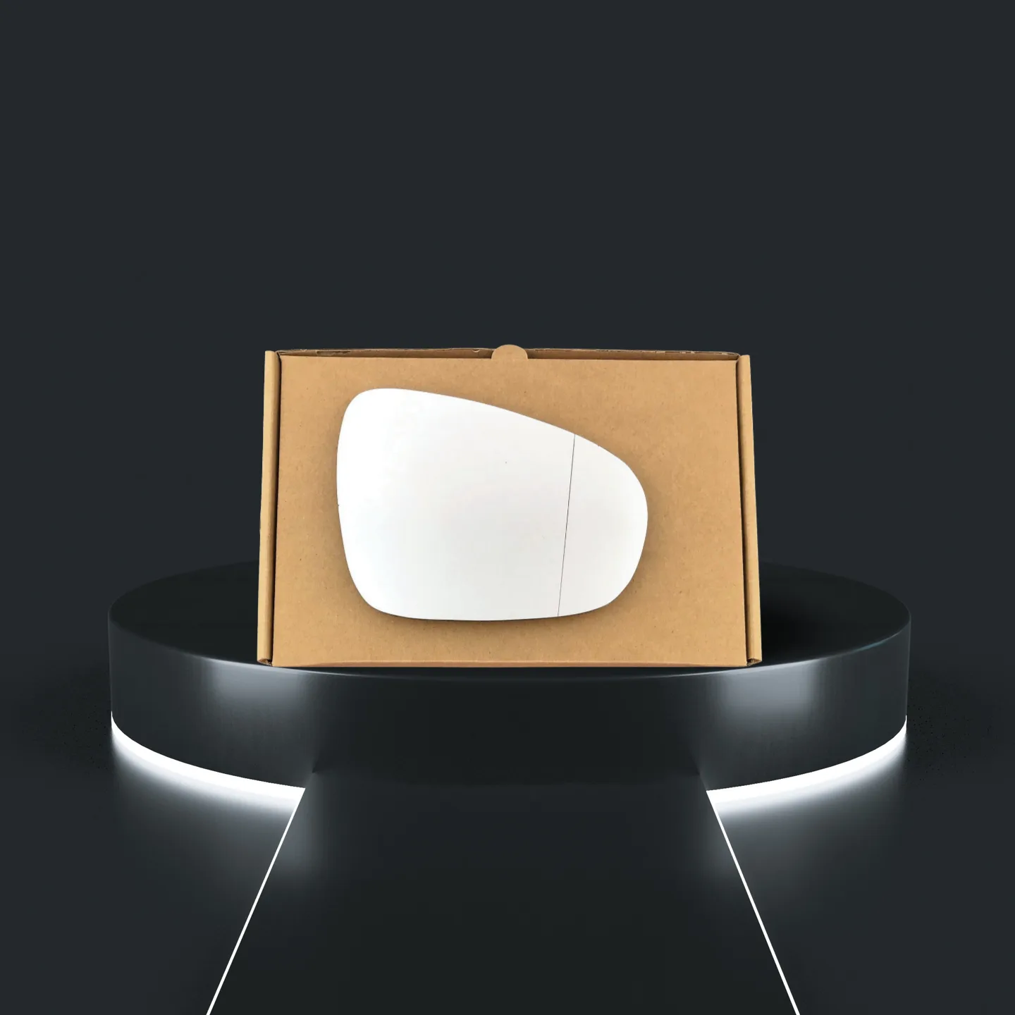 Stick on Wing Mirror Glass — Right Driver Side