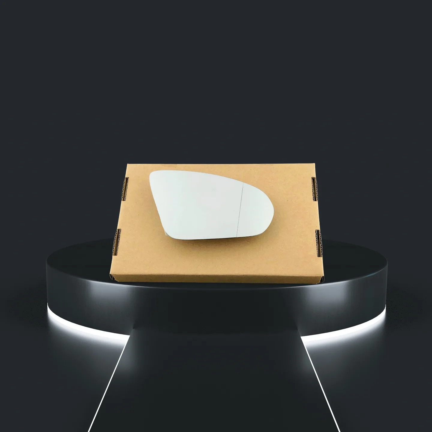 Stick on Wing Mirror Glass — Left Passenger Side