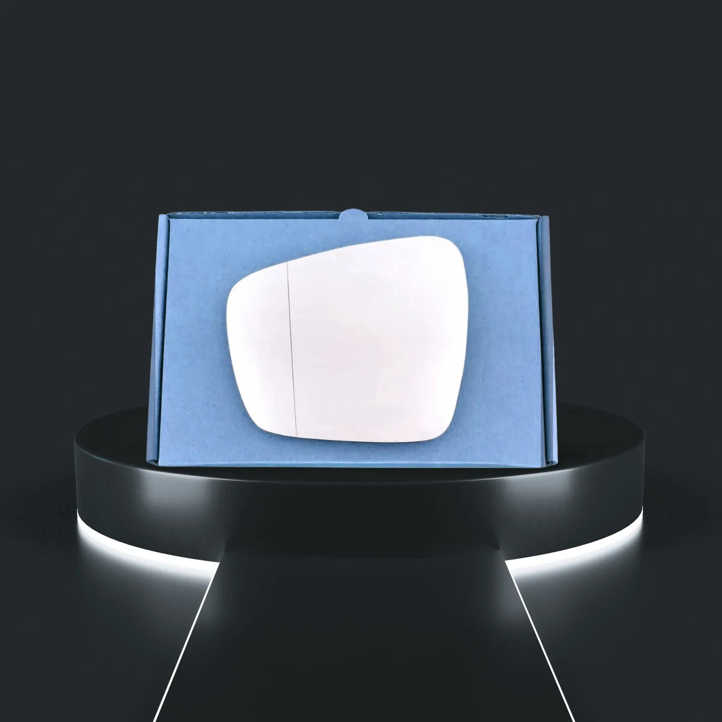 Renault Koleos Stick-on Wing Mirror Glass 2015-2020 — Convex — Left Passenger Side