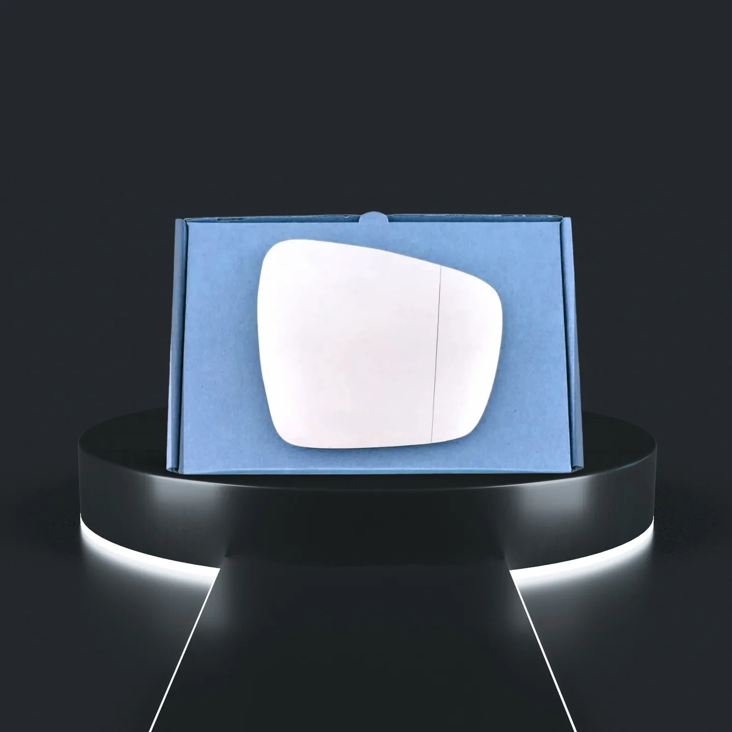 Renault Koleos Stick-on Wing Mirror Glass 2015-2020 — Wide Angle — Right Driver Side