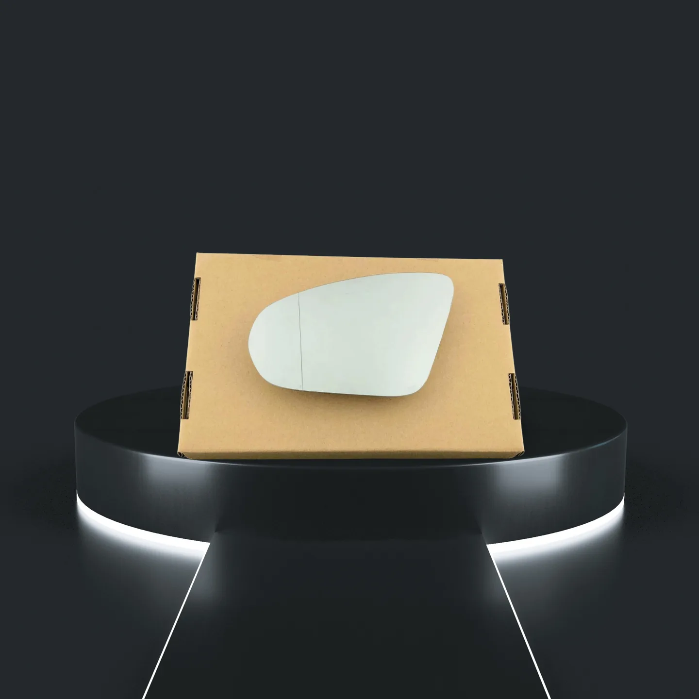 Audi Q3 Stick-on Wing Mirror Glass 2018-2024 — Wide Angle — Right Driver Side