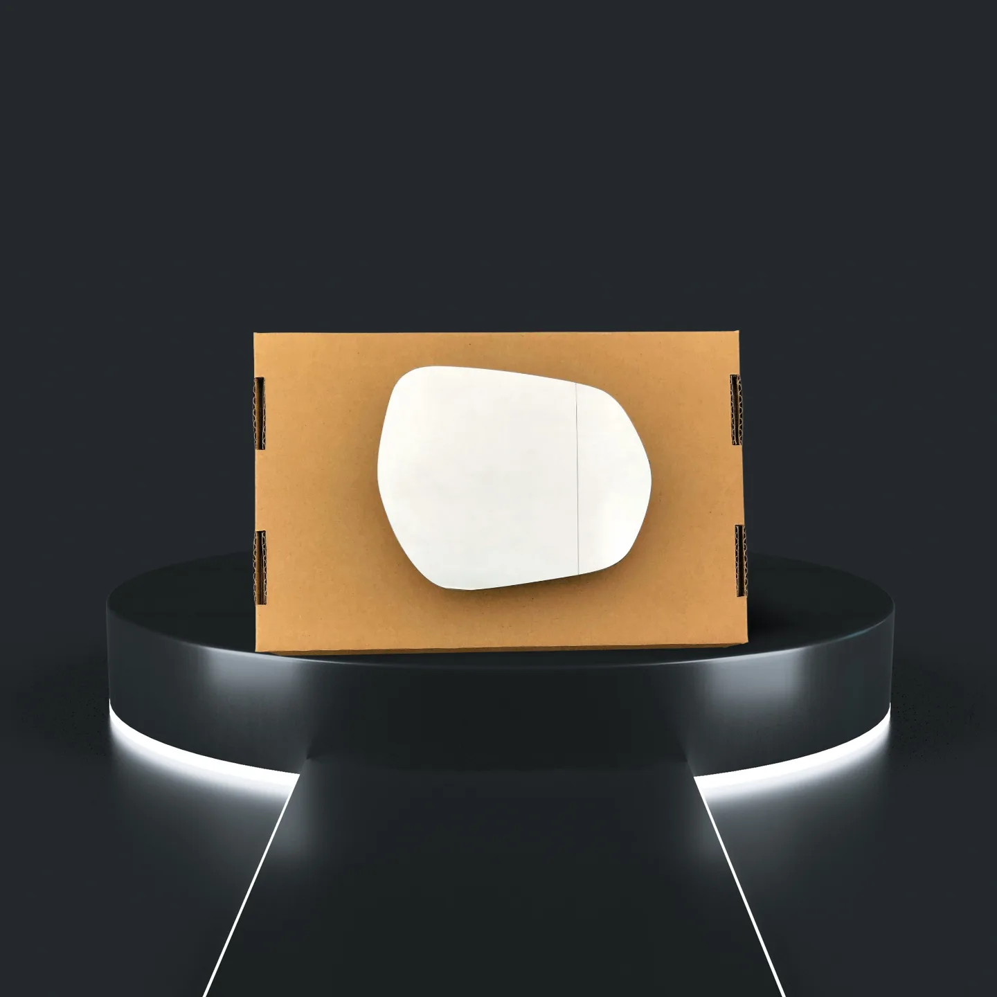 Ford Puma Stick-on Wing Mirror Glass 2019 onwards — Wide Angle — Right Driver Side
