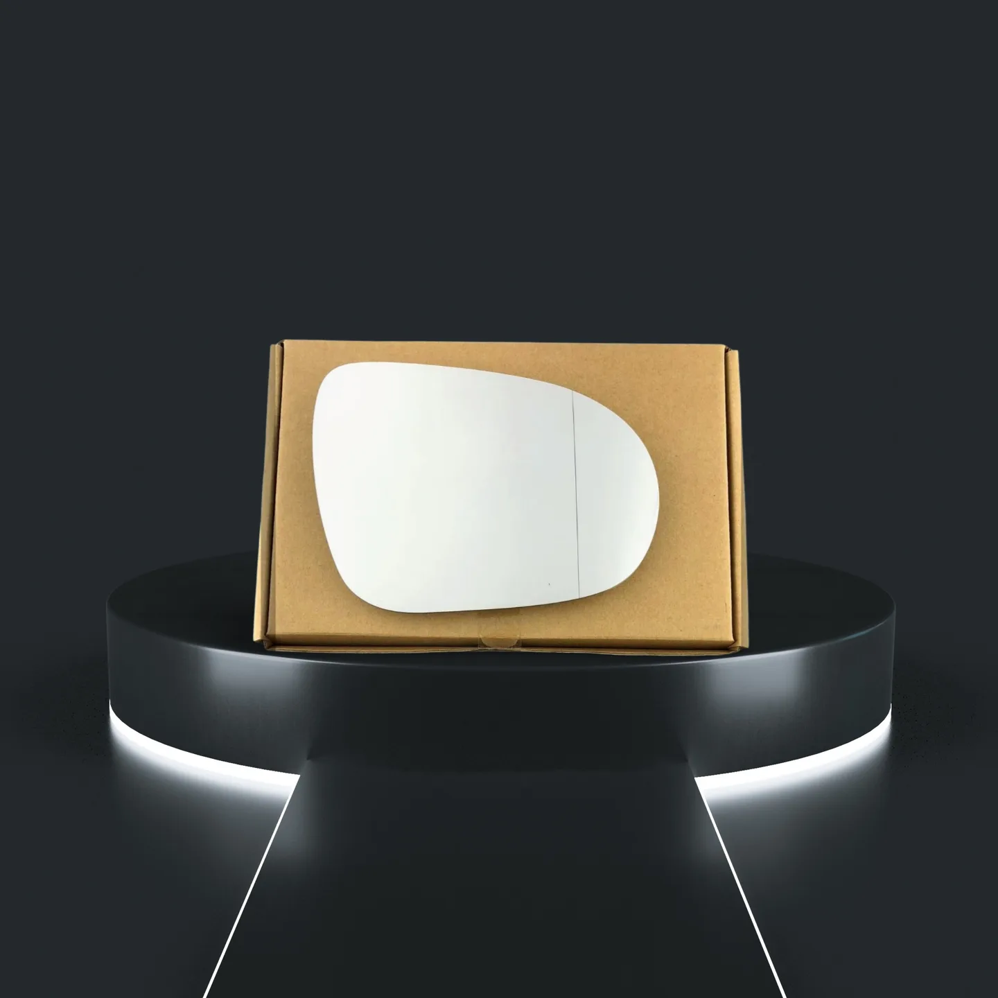 Kia Sorento Stick-on Wing Mirror Glass 2015-2020 — Convex, Blue Tinted — Right Driver Side
