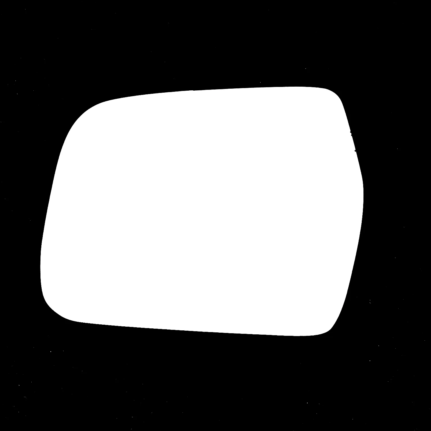 Toyota Hilux Stick-on Wing Mirror Glass 1997-2005 — Convex — Left Passenger Side