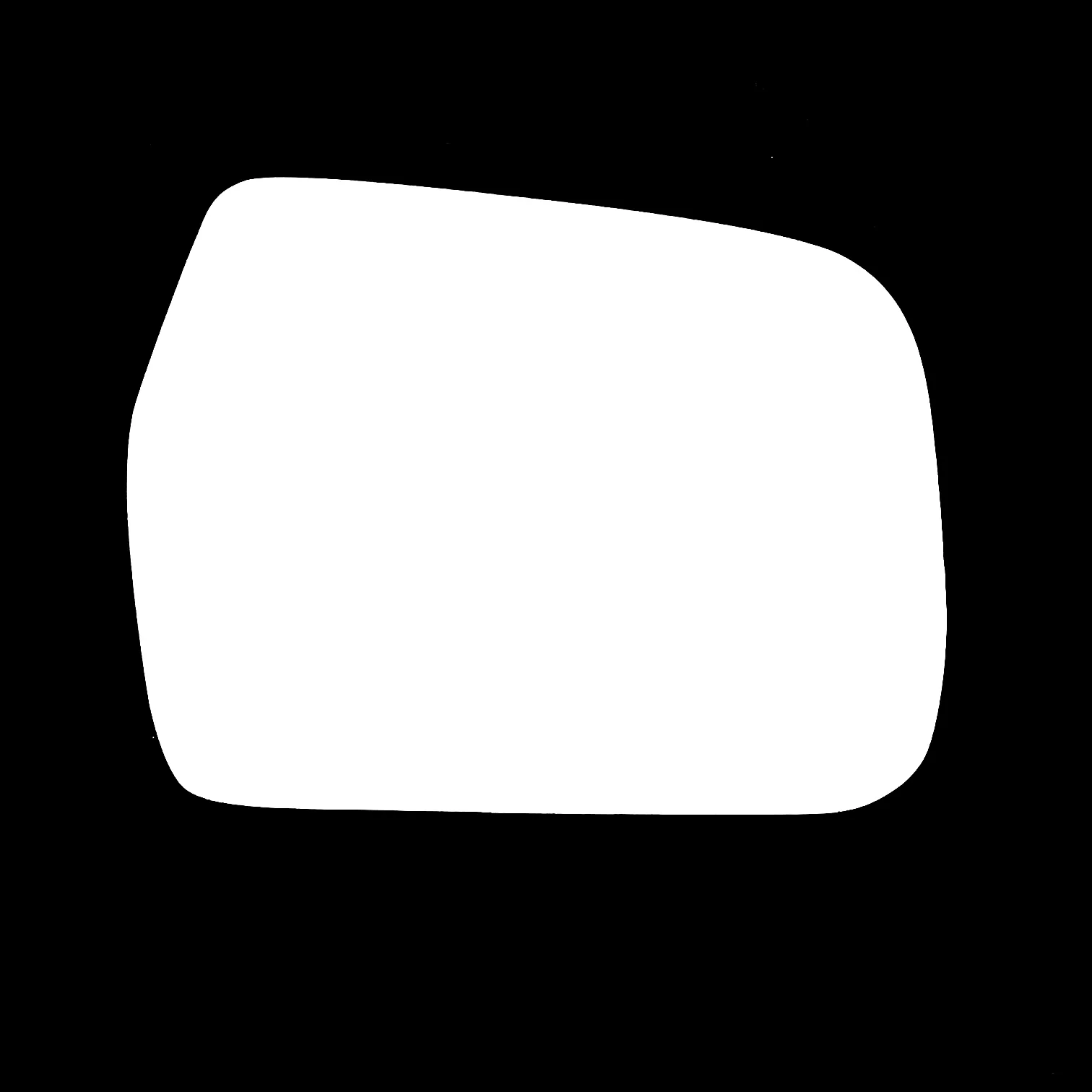 Toyota Hilux Stick-on Wing Mirror Glass 1997-2005 — Convex — Right Driver Side