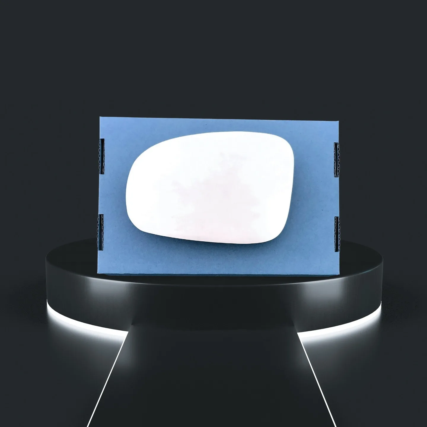 Toyota Prius Plus Stick-on Wing Mirror Glass 2012-2020 — Convex — Left Passenger Side