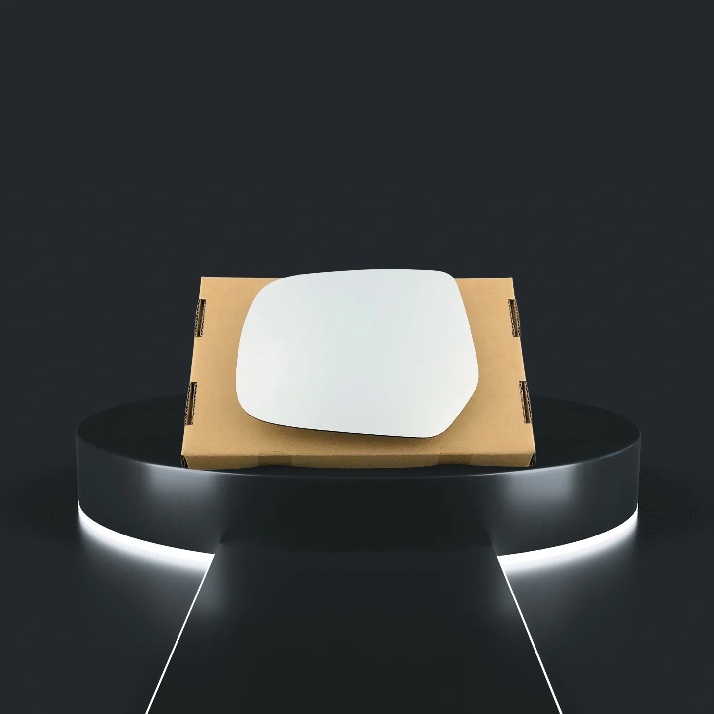 Ford Ranger Stick-on Wing Mirror Glass 2006-2011 — Convex — Left Passenger Side