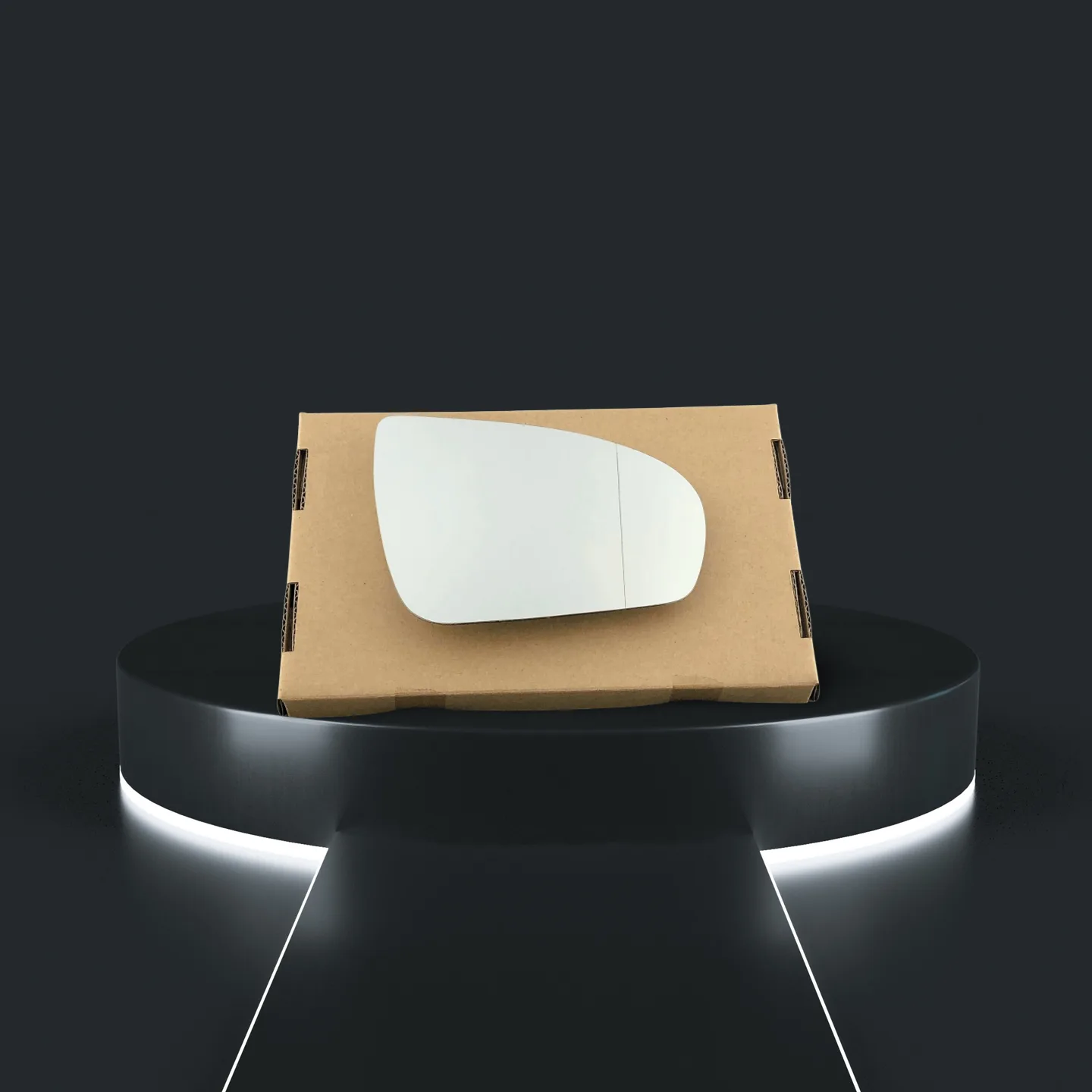 Stick on Wing Mirror Glass — Right Driver Side