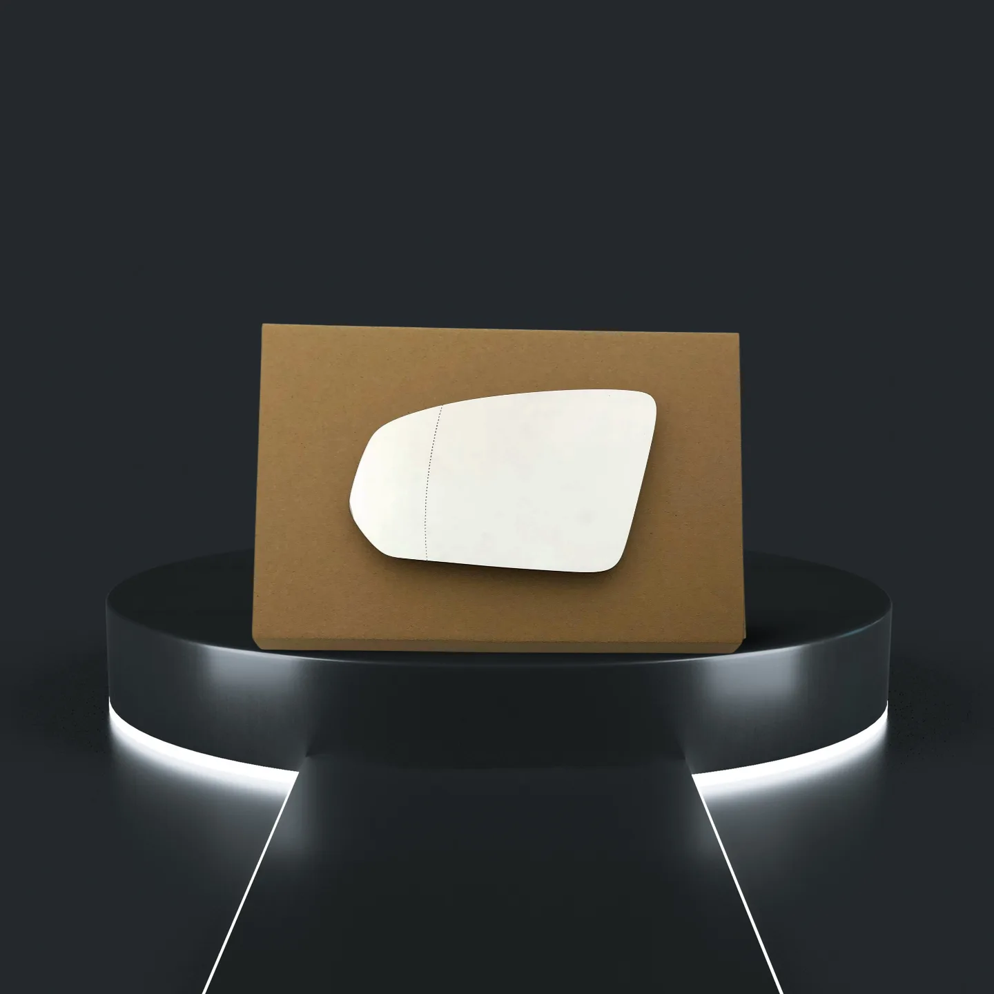 Volvo S90 Stick-on Wing Mirror Glass 2019-2024 — Wide Angle — Left Passenger Side