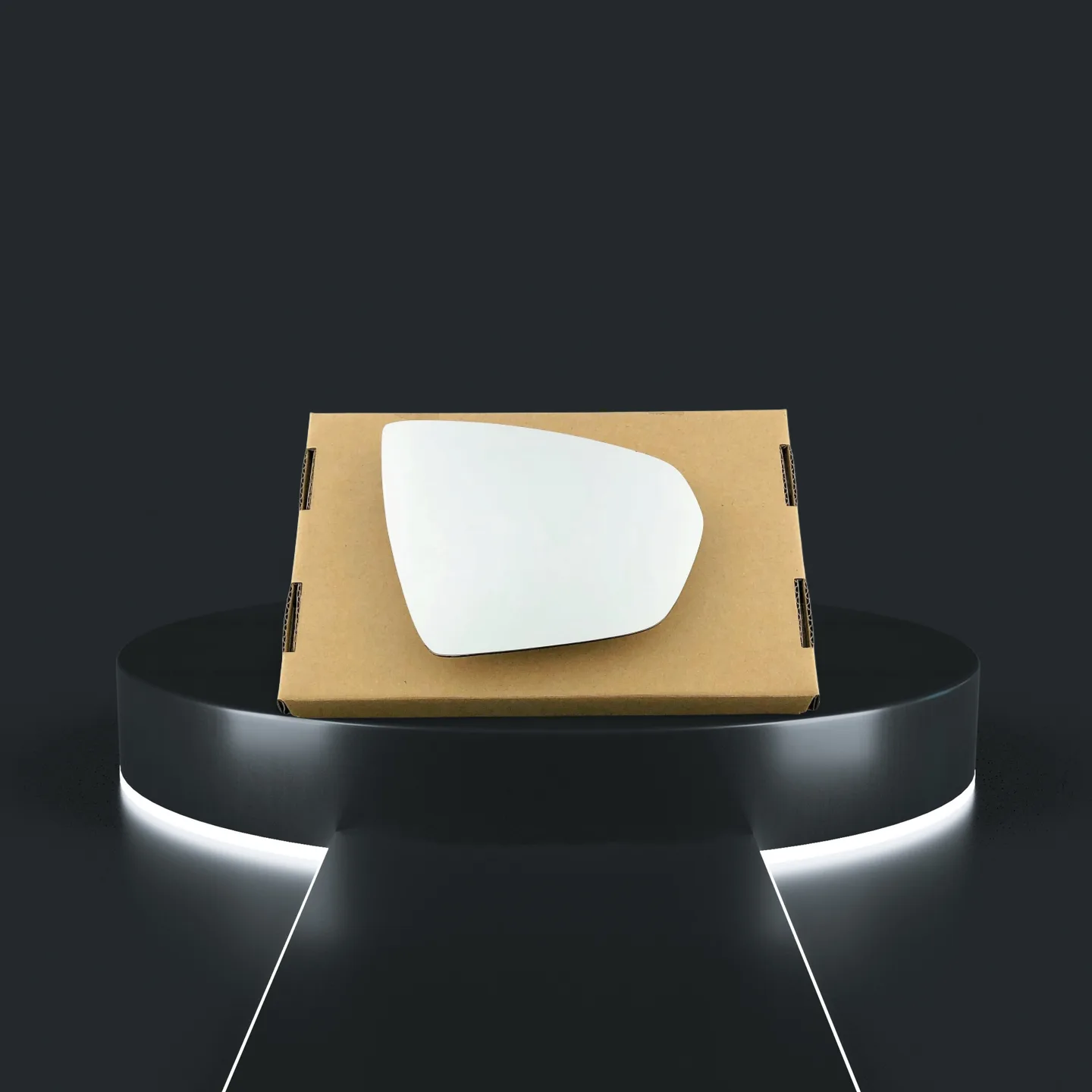 Stick on Wing Mirror Glass — Right Driver Side