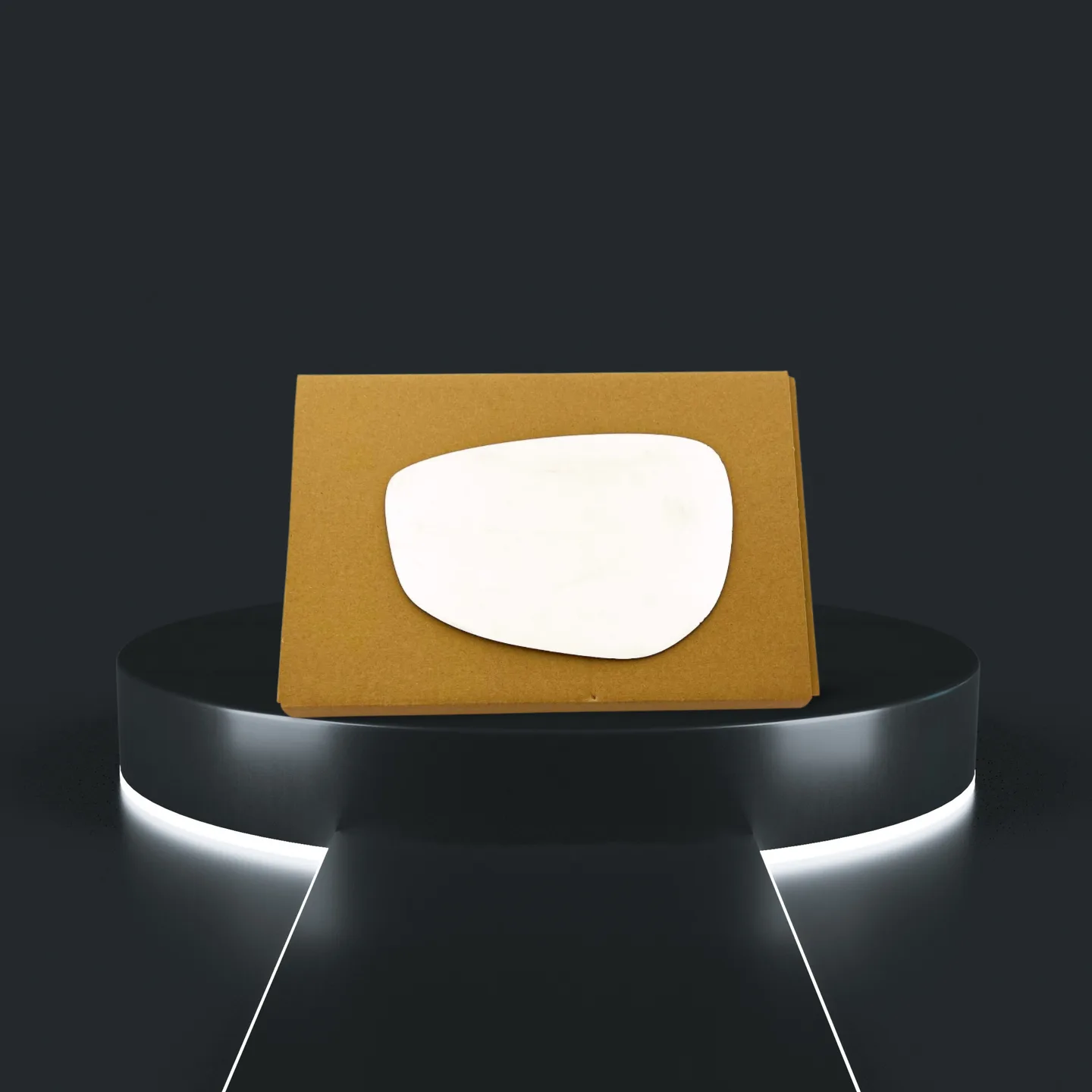 Mazda 3 Stick-on Wing Mirror Glass 2019-2021 — Convex — Left Passenger Side