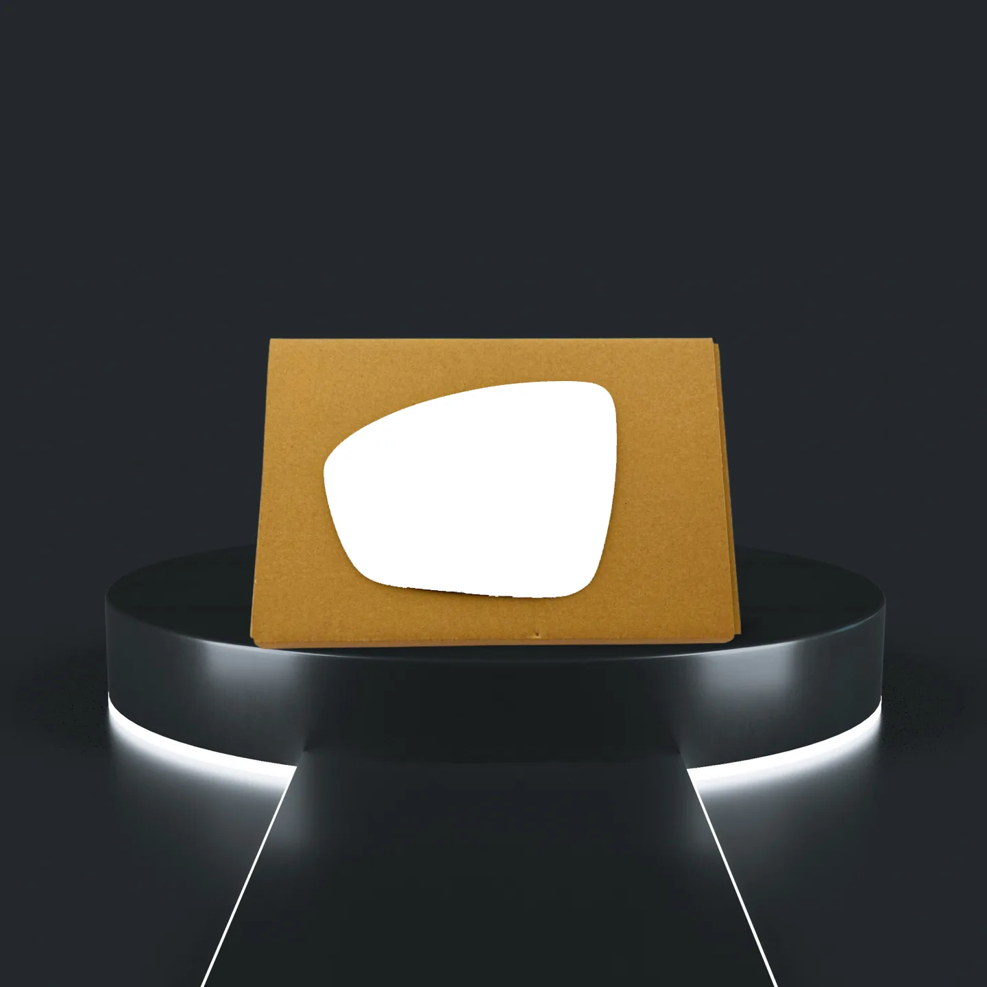 Renault Clio Stick-on Wing Mirror Glass 2019-2022 — Convex — Left Passenger Side