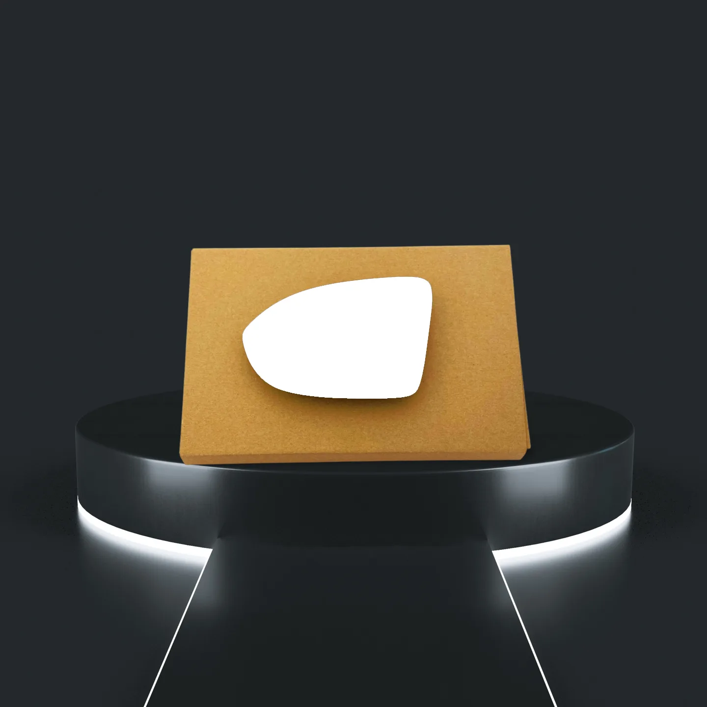 Stick on Wing Mirror Glass — Left Passenger Side