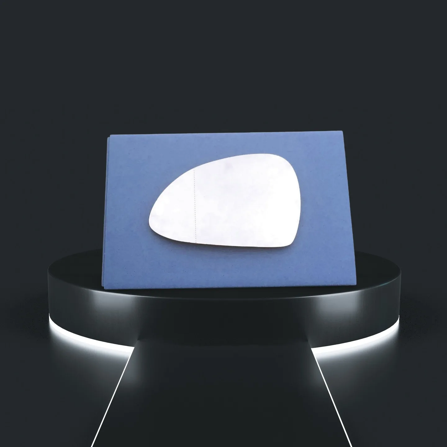 Porsche Boxster Stick-on Wing Mirror Glass 2013-2018 — Convex — Left Passenger Side