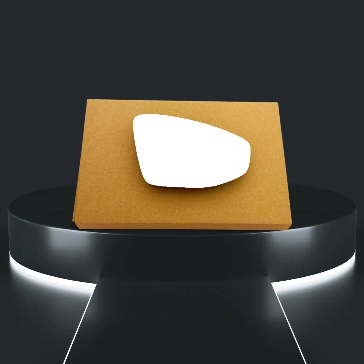 Stick on Wing Mirror Glass — Right Driver Side
