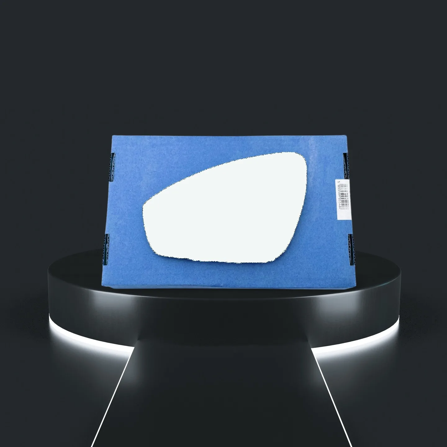 Audi Q4 Stick-on Wing Mirror Glass 2021 onwards — Convex — Left Passenger Side