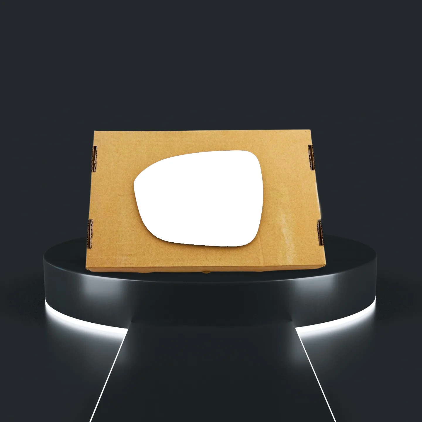 Nissan Juke Stick-on Wing Mirror Glass 2022 onwards — Convex — Left Passenger Side